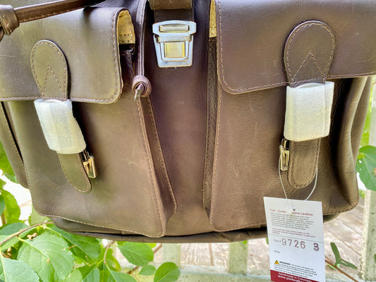 Piel Leather Handcrafted Full-Grain Cowhide Buckle-Flap Backpack – Style 9726