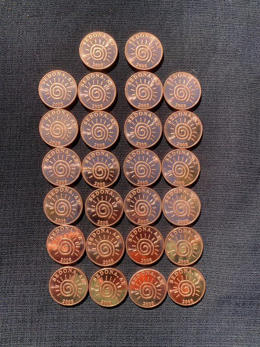 Handcrafted Copper Rune Set – 24 Engraved Norse Runes for Divination, Meditation & Jewelry Making