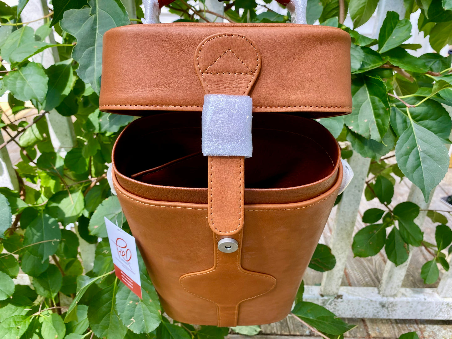 Piel Leather Handcrafted Double Deluxe Wine Carrier – Full-Grain Leather Travel Tote 2285