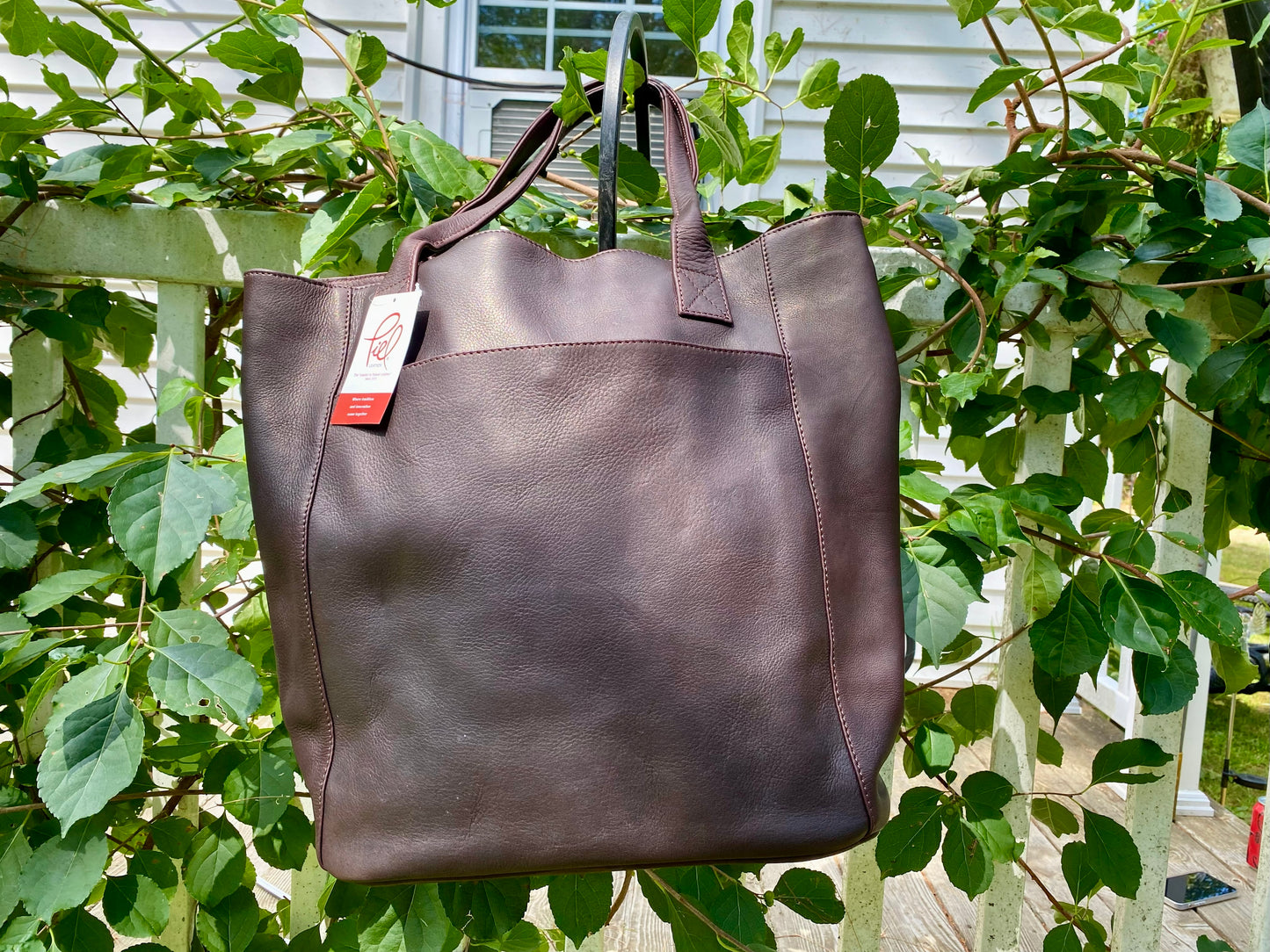 Piel Leather Handcrafted XL Vaquetta Cowhide Shopping Tote – Made in Colombia