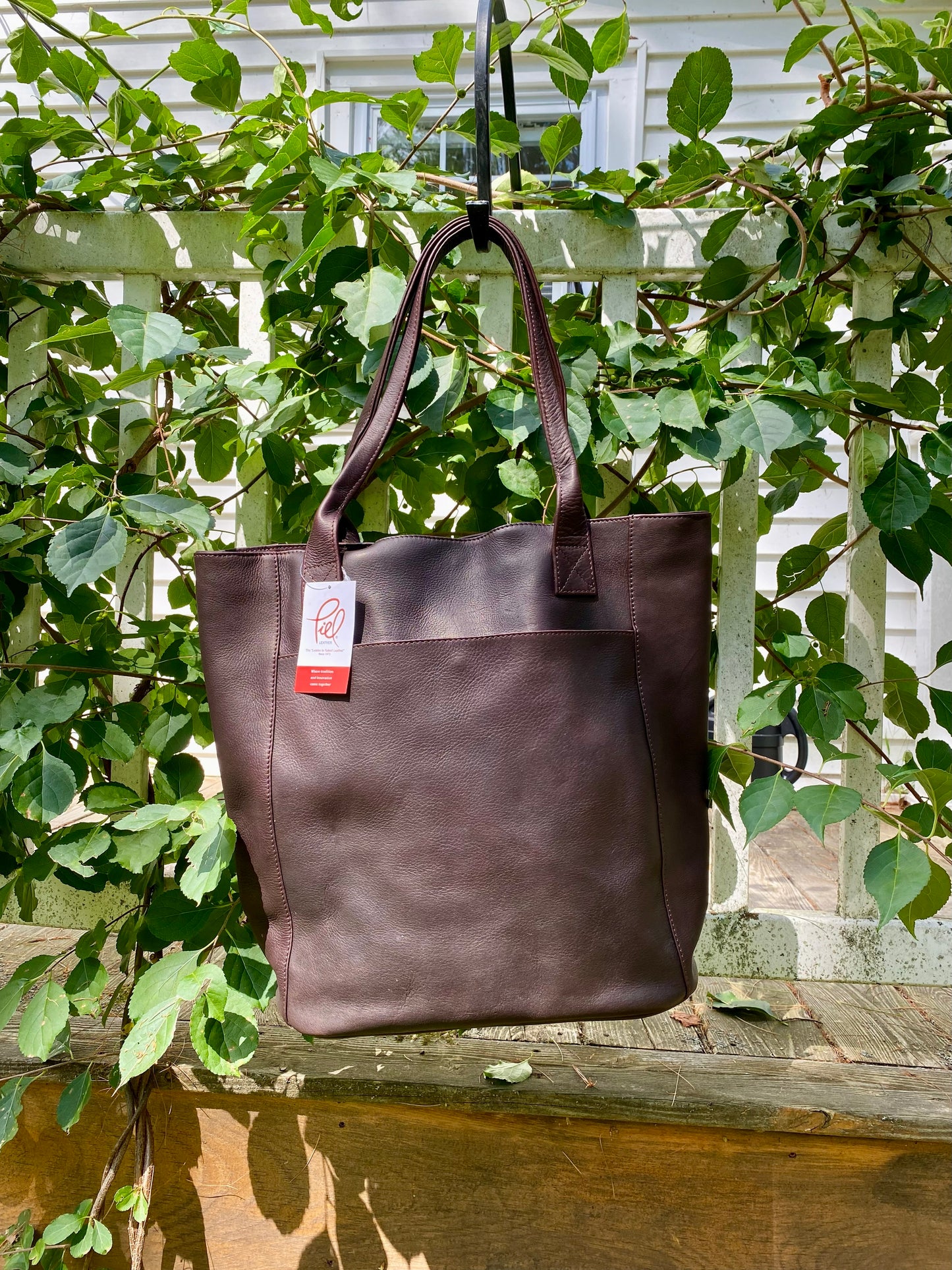 Piel Leather Handcrafted XL Vaquetta Cowhide Shopping Tote – Made in Colombia