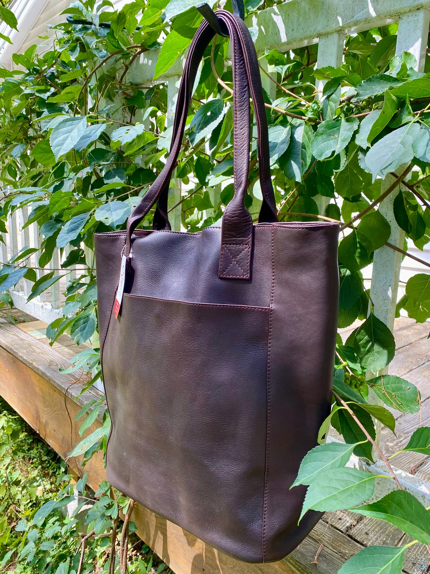 Piel Leather Handcrafted XL Vaquetta Cowhide Shopping Tote – Made in Colombia