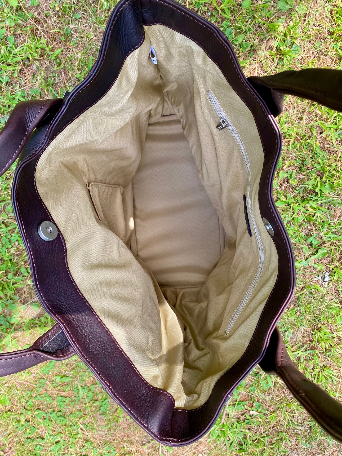 Piel Leather Handcrafted XL Vaquetta Cowhide Shopping Tote – Made in Colombia