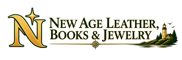 New Age Leather, Books and Jewelry coastal logo